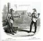 A Thing! That drinks and smokes; A Man! Who thinks and acts, 19th Century by English School