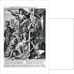 Mercury and Minerva arm a hero with a bull's hide and a laurel wreath, 1604 by Jan Harmensz Muller