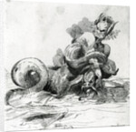 Illustration of a Sea Monster,18th Century by John Hamilton (after) Mortimer