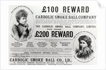 Advertisement for the Carbolic Smoke Ball Company, 1893 by English School