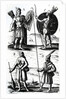 Illustrations of Algonquin dress, engraving from Voyages of Sieur de Champlain by Samuel de Champlain, 17th century by Samuel de Champlain