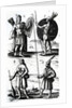 Illustrations of Algonquin dress, engraving from Voyages of Sieur de Champlain by Samuel de Champlain, 17th century by Samuel de Champlain