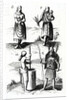 Illustrations of Algonquin dress, engraving from Voyages of Sieur de Champlain by Samuel de Champlain, 17th century by Samuel de Champlain