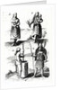 Illustrations of Algonquin dress, engraving from Voyages of Sieur de Champlain by Samuel de Champlain, 17th century by Samuel de Champlain