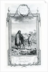 A Patagonian Woman and Boy in Company with Commodore Byron, illustration taken from Moore's Voyages and Travels, 1778 by English School