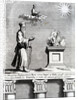 Illustration of Zoroaster worshipping fire and the sun, 1697 by English School