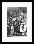 The Painter submitting his picture to the Examination of Connoisseurs and Antiquarians, 1774 by English School