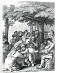 The Indians delivering up the English Captives to Colonel Bouquet near his Camp at the Forks of Muskingham in North Anerica by English School