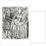 Portrait of James I and Anne of Denmark, 1618 by Renold Elstrack