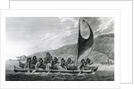 A Canoe of the Sandwich Islands, with the Rowers Masked, 1784 by John Webber