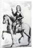 Portrait of Major General Desborough on horseback by English School