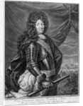 Portrait of Louis XIV engraved by Gerard Edelinck by Jean de la Haye
