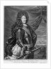 Portrait of Louis XIV engraved by Gerard Edelinck by Jean de la Haye