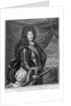 Portrait of Louis XIV engraved by Gerard Edelinck by Jean de la Haye