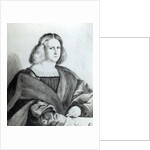 Portrait of a young man, print by Wenceslaus Hollar, 1650 by Jacopo Palma