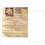 Ajuda Song Verses, Page 195/R, 13th-15th century by School Portuguese