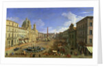 Piazza Navona, Rome by (1697-1768) Canaletto