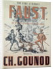 Poster advertising 'Faust', opera by Charles Gounod 1875 by French School