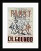 Poster advertising 'Faust', opera by Charles Gounod 1875 by French School