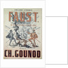 Poster advertising 'Faust', opera by Charles Gounod 1875 by French School