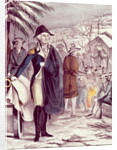 George Washington at Valley Forge, on Dec. 1777 by American School