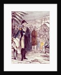 George Washington at Valley Forge, on Dec. 1777 by American School