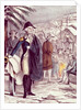 George Washington at Valley Forge, on Dec. 1777 by American School