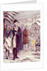 George Washington at Valley Forge, on Dec. 1777 by American School