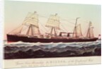 Guion Line Steamship Arizona, of the 'Greyhound Fleet', making Safe, Short and Reliable Passages across the Atlantic by N. and Ives J.M. Currier