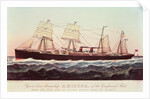 Guion Line Steamship Arizona, of the 'Greyhound Fleet', making Safe, Short and Reliable Passages across the Atlantic by N. and Ives J.M. Currier