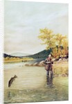 Trout Fisherman, 1889 by Denton (after)
