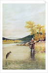 Trout Fisherman, 1889 by Denton (after)