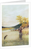 Trout Fisherman, 1889 by Denton (after)