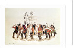 The Snow-Shoe Dance: To Thank the Great Spirit for the First Appearance of Snow by George (after) Catlin