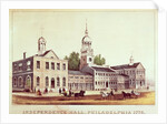 Independence Hall, Philadelphia, 1776. by American School
