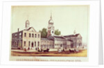 Independence Hall, Philadelphia, 1776. by American School