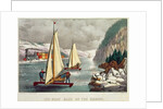 Ice-Boat Race on the Hudson by American School