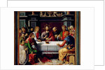 The Last Supper, central panel from the Eucharist Triptych, 1515 by French School