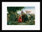 The First Landing of Christopher Columbus in America, 1862 by Dioscoro Teofilo Puebla Tolin