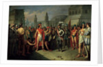 The Imprisonment of Guatimocin by the Troops of Hernan Cortes, 1856 by Carlos Maria Esquivel
