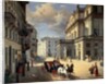 Front of La Scala Theatre, 1852 by Angelo Inganni