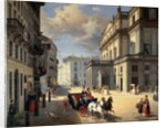 Front of La Scala Theatre, 1852 by Angelo Inganni