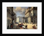 Front of La Scala Theatre, 1852 by Angelo Inganni