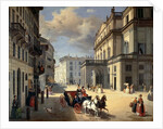 Front of La Scala Theatre, 1852 by Angelo Inganni