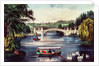 Central Park - The Bridge by N. and Ives J.M. Currier