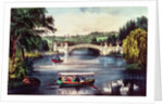 Central Park - The Bridge by N. and Ives J.M. Currier
