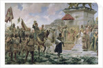 The Arrival of Roger de Flor in Constantinople in 1303 with 8000 'Almogavares' serving the Byzantine Emperor in Battle against the Turks, 1888 by Jose Moreno Carbonero