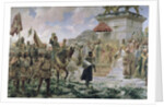 The Arrival of Roger de Flor in Constantinople in 1303 with 8000 'Almogavares' serving the Byzantine Emperor in Battle against the Turks, 1888 by Jose Moreno Carbonero