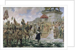 The Arrival of Roger de Flor in Constantinople in 1303 with 8000 'Almogavares' serving the Byzantine Emperor in Battle against the Turks, 1888 by Jose Moreno Carbonero