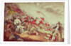Battle at Bunker's Hill by N. and Ives J.M. (1824-95) Currier